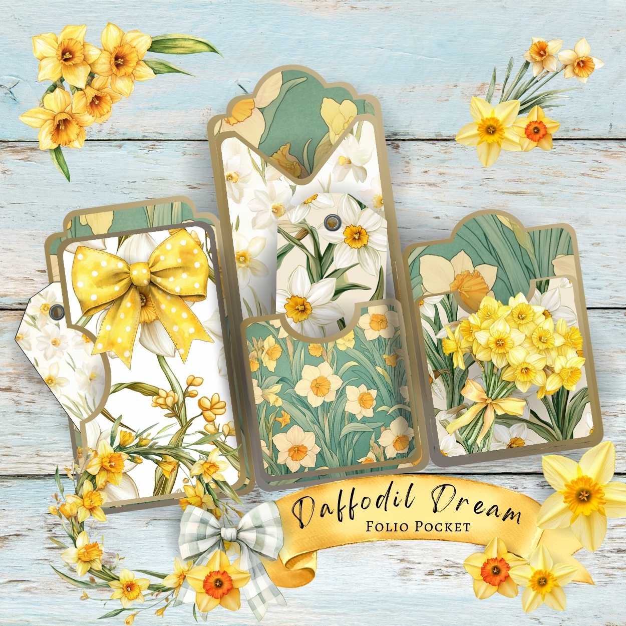 Daffodil Dream Pocket Folio And Ephemera