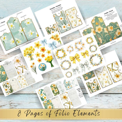 Daffodil Dream Pocket Folio And Ephemera